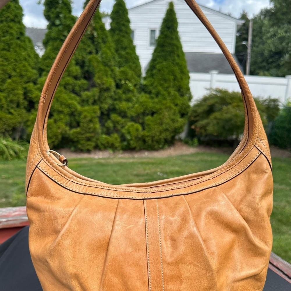 Tan Leather Coach Hobo Bag